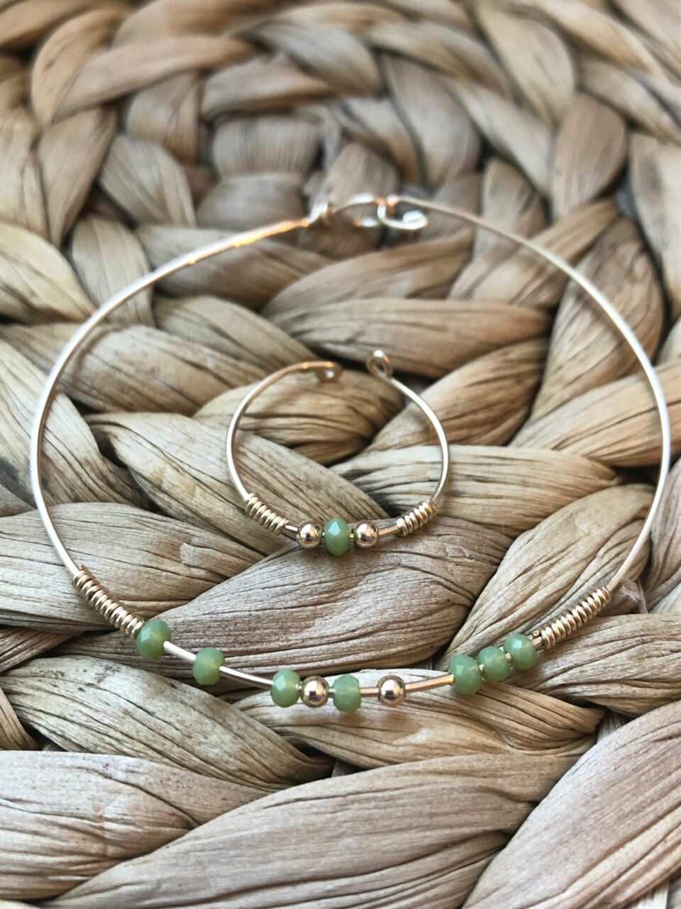 Green Pearl Bracelets